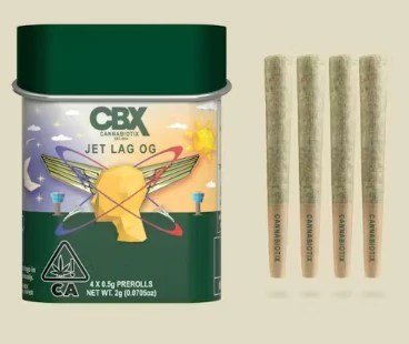 CBX: Cannabiotix - CBX .5g Jet Lag OG Preroll 4pk Main Image