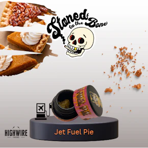 Stoned To The Bone Jet Fuel Pie Live Hash Rosin 1g
