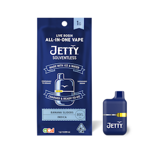 JETTY EXTRACTS - Jetty Extracts - 1g Mini Tank OCal Solventless AIO - Banana Sliders