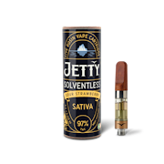 Jetty Extracts - 1g OCal Solventless Cartridge - Sour Strawberry