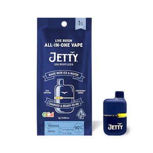 JETTY EXTRACTS - Jetty Extracts - 1g Mini Tank OCal Solventless AIO - Tropaya