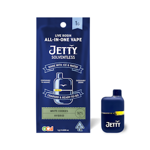 Jetty  - Jetty Extracts - 1g OCal Solventless AIO - White Cookies