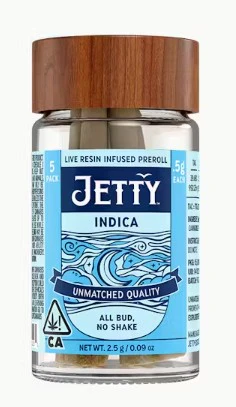 Jetty Extracts - Jetty .5g Double Trouble x Donny Burger Infused Preroll 5pk Main Image