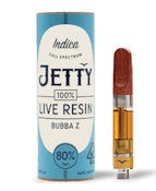 Jetty 1g Bubba Z Live Resin Cartridge