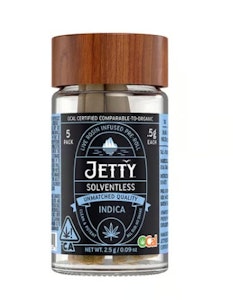 JETTY EXTRACTS - Jetty .5g GMO x Donny Burger Live Rosin Preroll 5pk