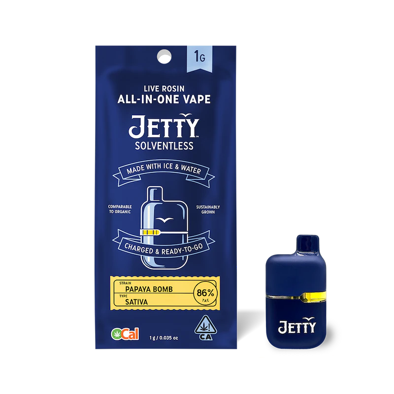 Jetty Extracts - AIO (Mini Tank) - Papaya Bomb (OCAL Solventless) - 1g (S) - Jetty Main Image