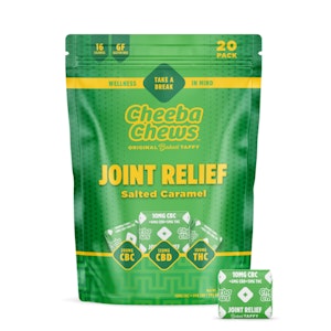 CHEEBA CHEWS - Edibles | Cheeba Chews | Joint Relief- Salted Caramel Taffy 1:1:2 CBC:CBD | 100mg