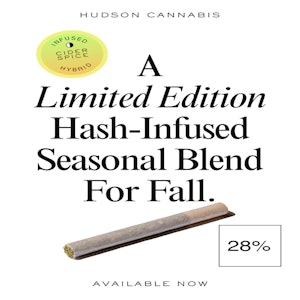 HUDSON CANNABIS - Hudson Cannabis | Cider Spice Hash infused  Pre-roll | Hybrid 0.5G