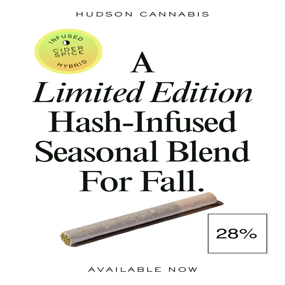 Hudson Cannabis - Hudson Cannabis | Cider Spice Hash infused  Pre-roll | Hybrid 0.5G Main Image