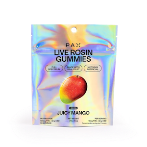 PAX - Juicy Mango | Live Rosin Gummies