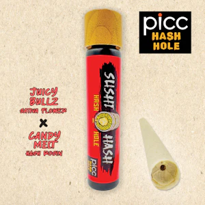Sushi Hash - Juicy Bullz/Candy Melt Rosin | Preroll Infused | 1g x 1pk | Sushi Hash Hash Hole