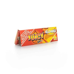 A&A GLOBAL IMPORTS - Juicy Jay's - 1 1/4 Mello Mango Flavored Rolling Paper