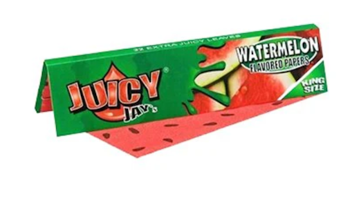 Juicy Jays - King Size Juicy Jays Watermelon, Rolling Papers, 32pk