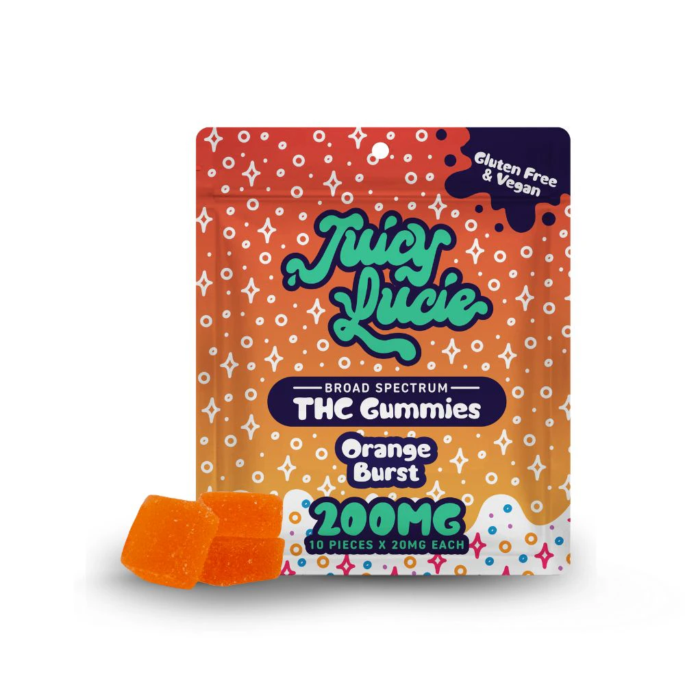 Juicy Lucie - Orange Burst 200mg Gummies (10x20mg) - JUICY LUCIE Main Image