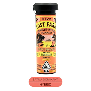 Kiva Confections - Lost Farm - Gummies - Juicy Peach x Mimosa - Edibles - 10pk - 100mg
