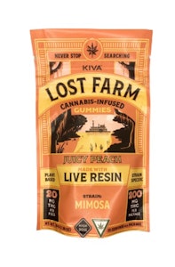 Lost Farms -  Lost Farms-Juicy Peach-Mimosa-High Dose-Live Resin-Gummies-10 Pieces-200mg