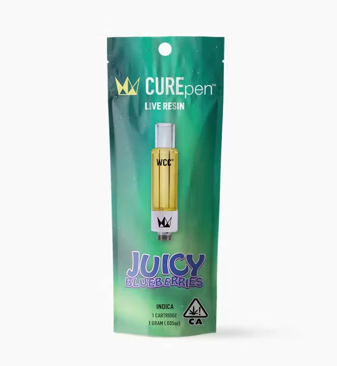 West Coast Cure - WEST COAST CURE: Juicy Blueberries 1g Live Resin Vape Cart (I) Main Image