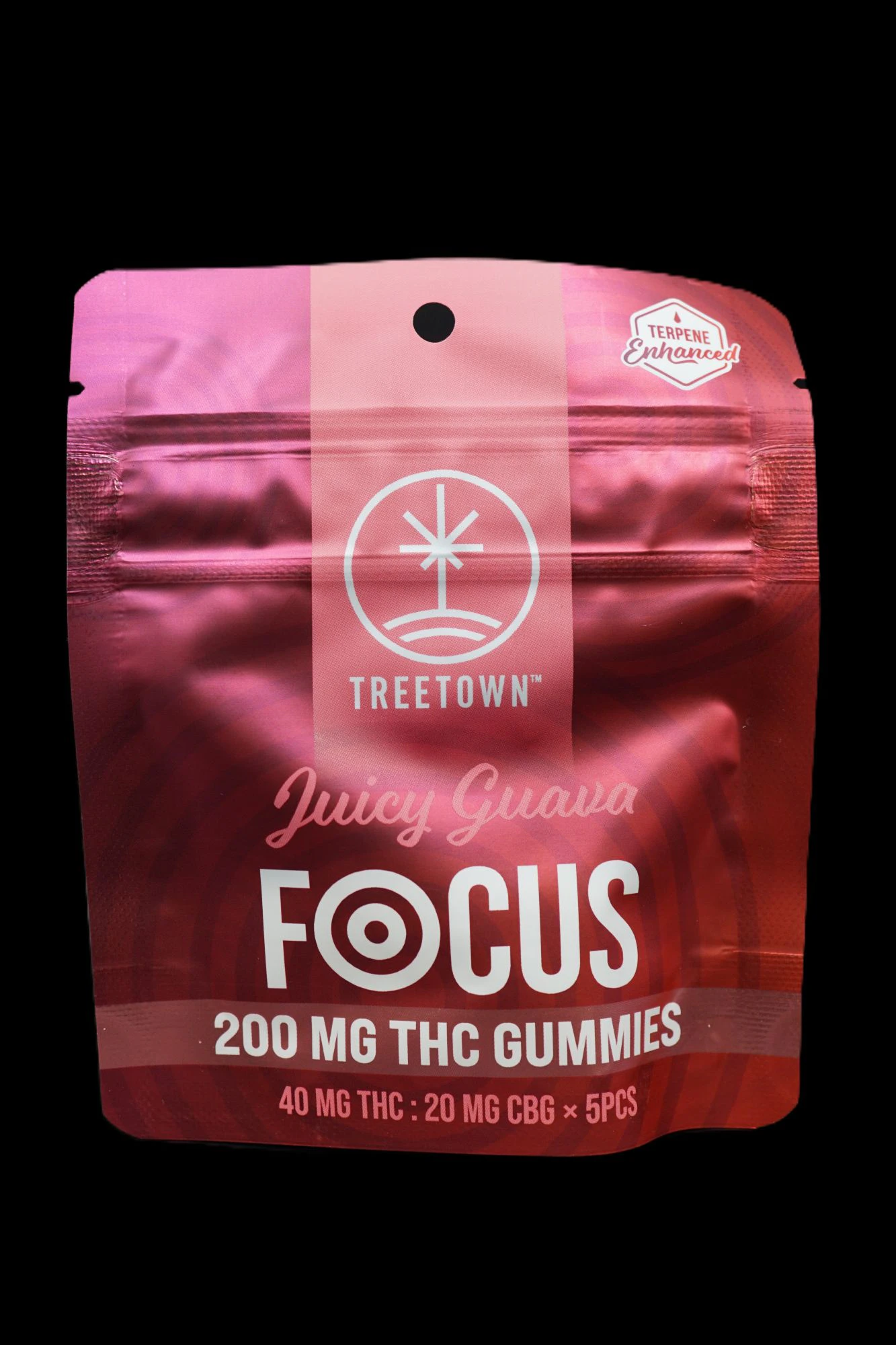 Treetown - Focus Juicy Guava Gummies 2 THC : 1 CBG  Main Image