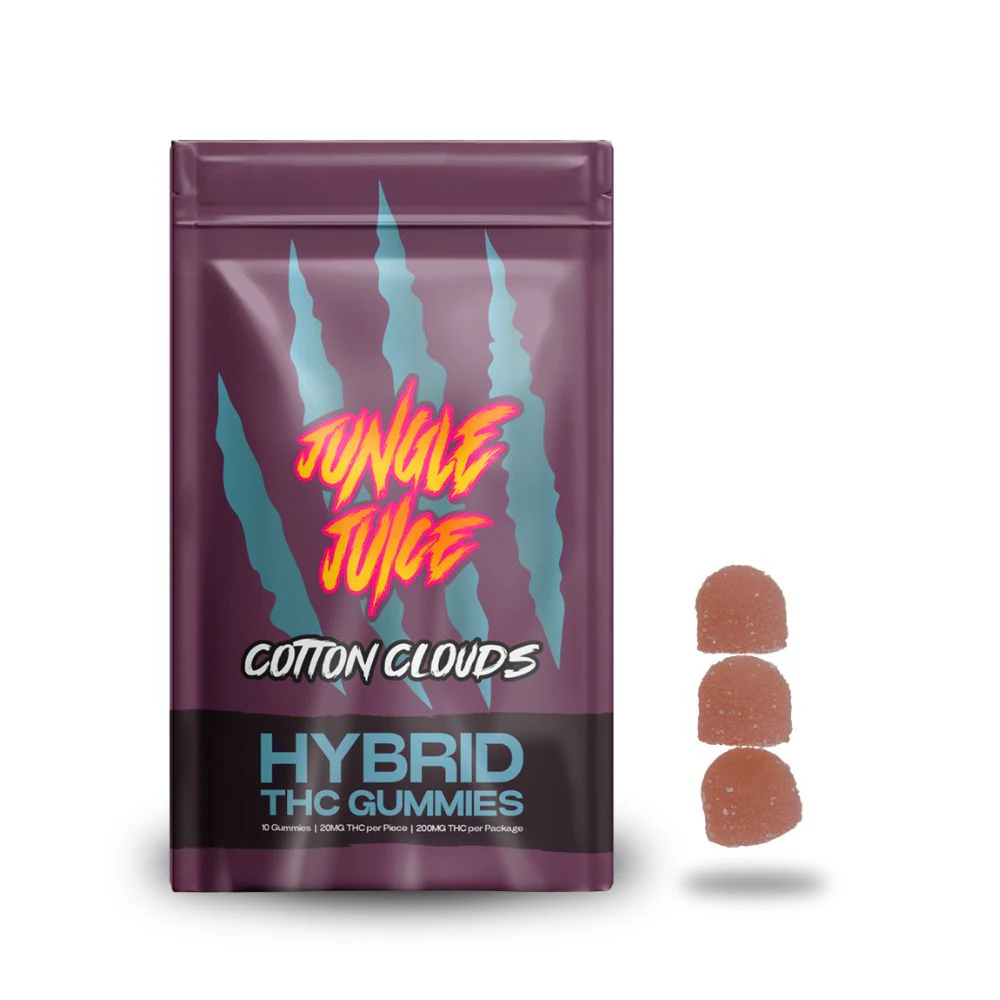 Jungle Juice - Cotton Clouds 200mg Gummies (10x20mg) - JUNGLE JUICE Main Image