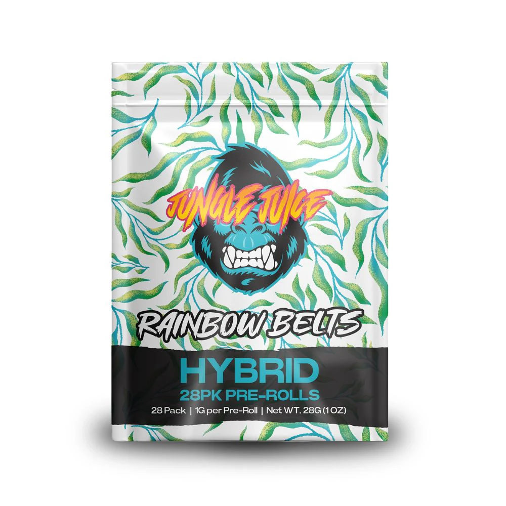 Jungle Juice - Rainbow Belts 28pk Prerolls (28g total/1g each) - JUNGLE JUICE Main Image