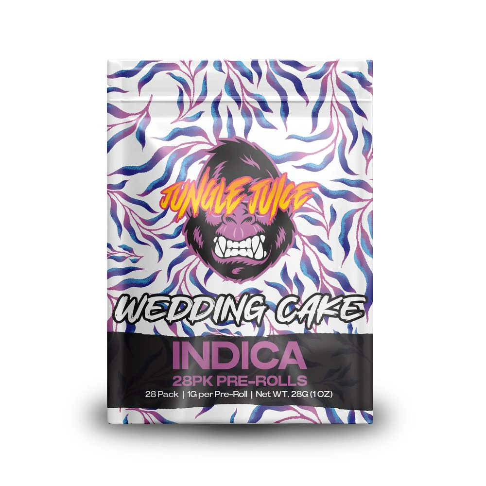 Jungle Juice - Wedding Cake 28pk Prerolls (28g total/1g each) - JUNGLE JUICE Main Image