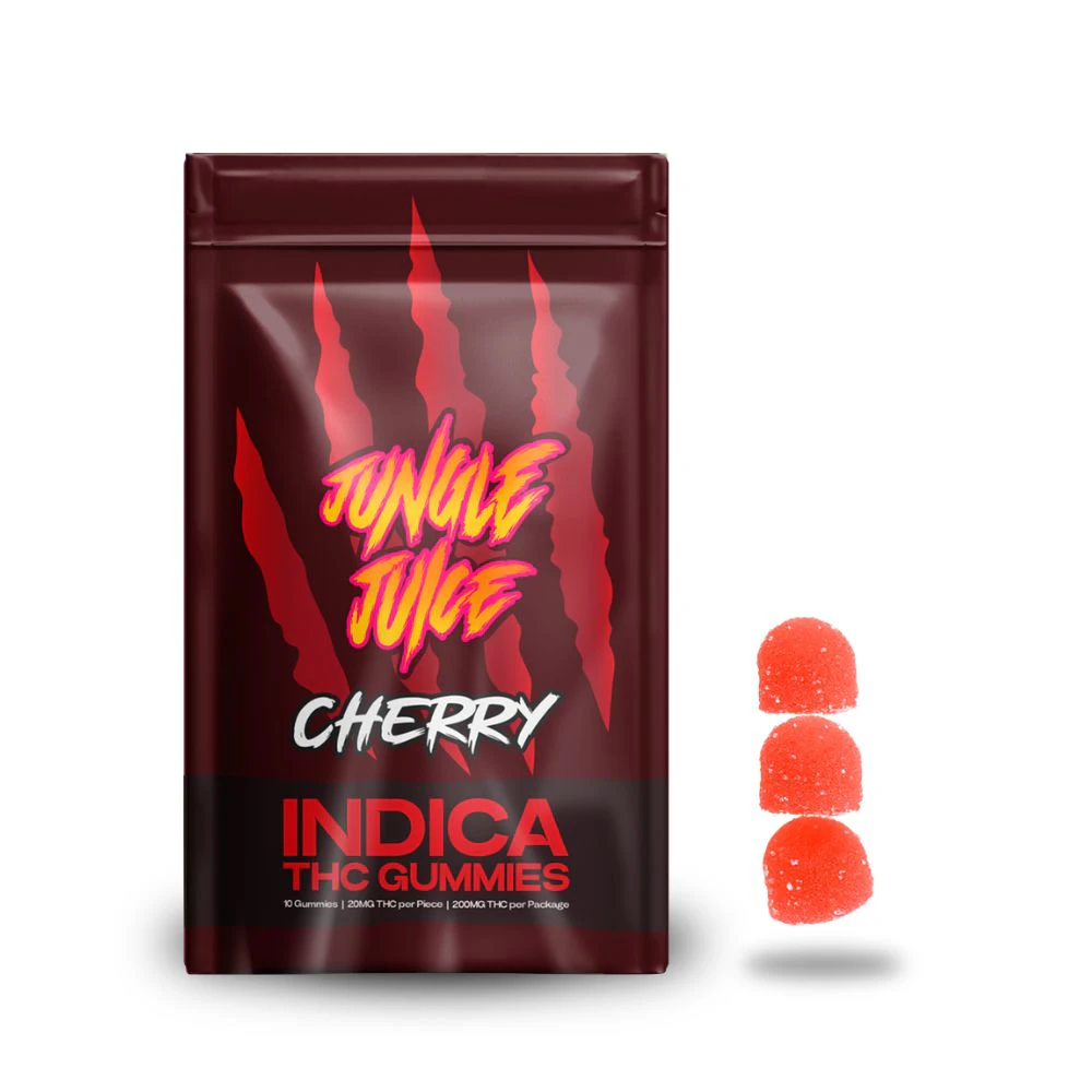 Jungle Juice - Cherry 200mg Gummies (10x20mg) - JUNGLE JUICE Main Image