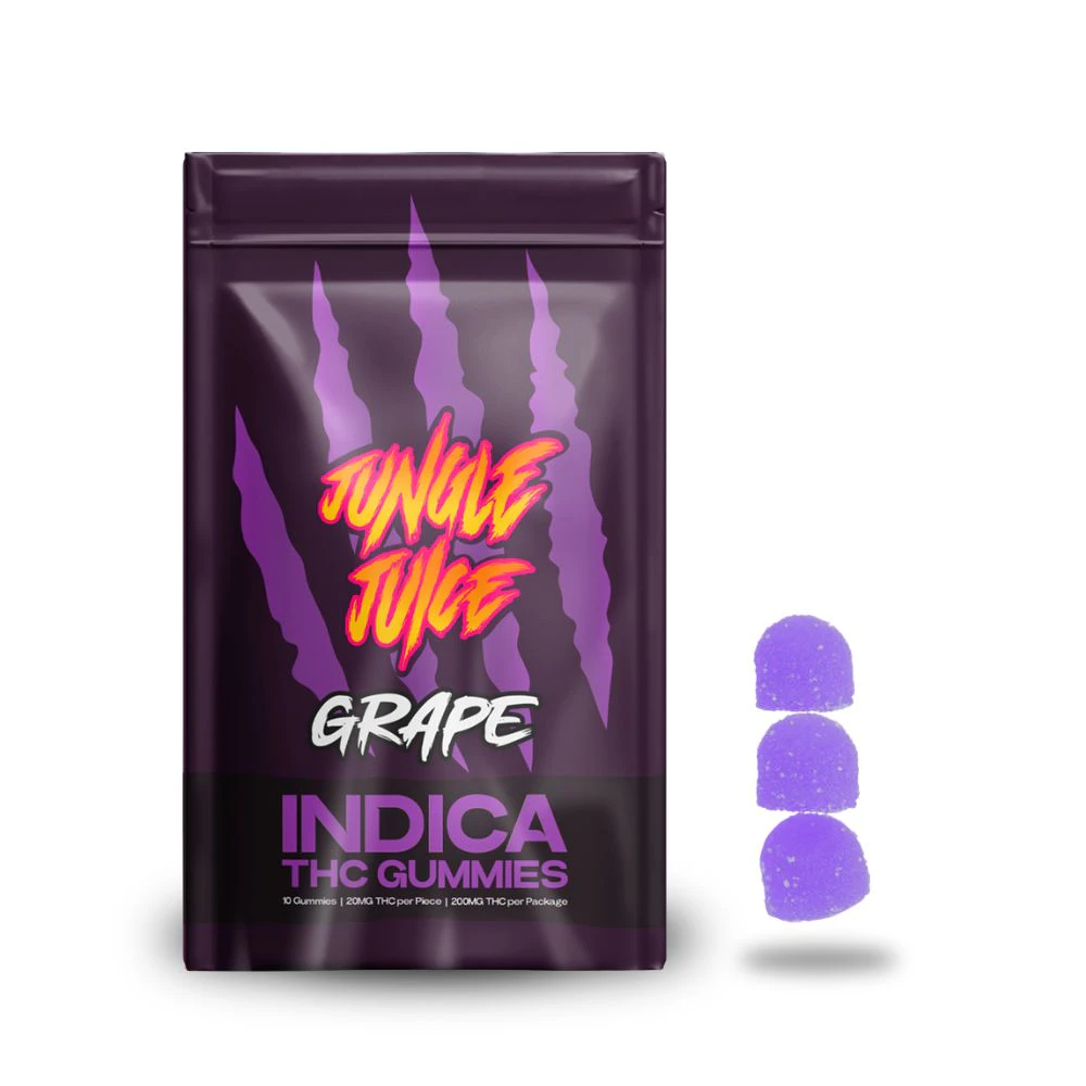 Jungle Juice - Grape 200mg Gummies (10x20mg) - JUNGLE JUICE Main Image