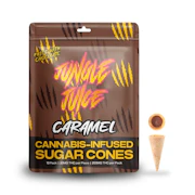 Milk Chocolate Caramel 200mg Chocolate Filled Sugar Cones (10x20mg) - JUNGLE JUICE