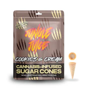 Cookies and Cream 200mg Chocolate Filled Sugar Cones (10x20mg) - JUNGLE JUICE