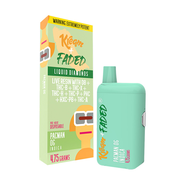 pacman vape Kream + Faded | Pacman OG 4.75G. Dispo