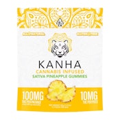 SATIVA PINEAPPLE GUMMIES 100MG - KANHA