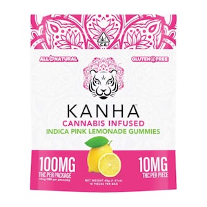 KANHA - INDICA PINK LEMONADE GUMMIES 100MG - KANHA