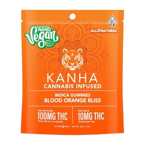 KANHA - VEGAN NANO - INDICA BLOOD ORANGE BLISS 100MG - KANHA