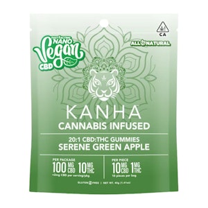 KANHA - VEGAN NANO - 20:1 CBD SERENE GREEN APPLE - KANHA