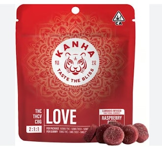 KANHA - [Kanha] FX Gummies - 100mg - 2:1:1 Raspberry Rose 'Love' (S)