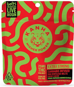 KANHA - [Kanha] Solventless Rosin Infused Belts Gummies - 100mg - Cherry Limeade (S)