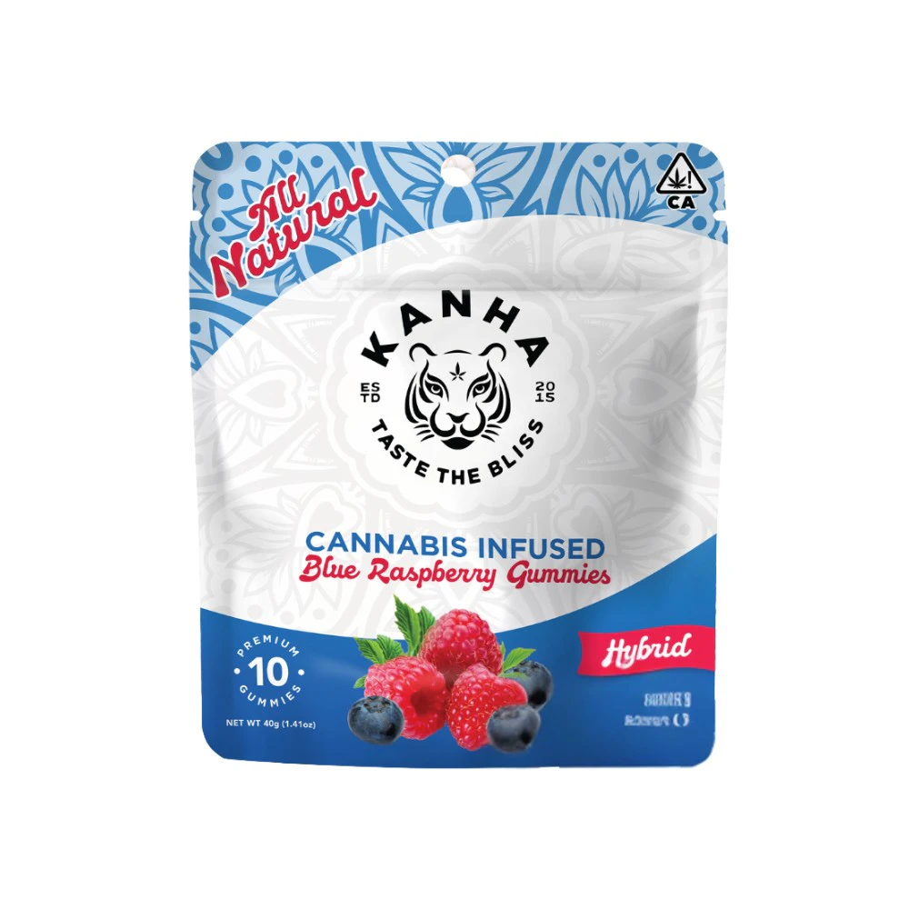 KANHA - KANHA Classic Blue Raspberry 100mg Gummy Main Image