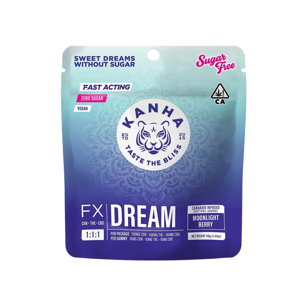 KANHA - SUGAR FREE DREAM - 1:1:1 CBN MOONLIGHT BERRY 100MG - KANHA Main Image