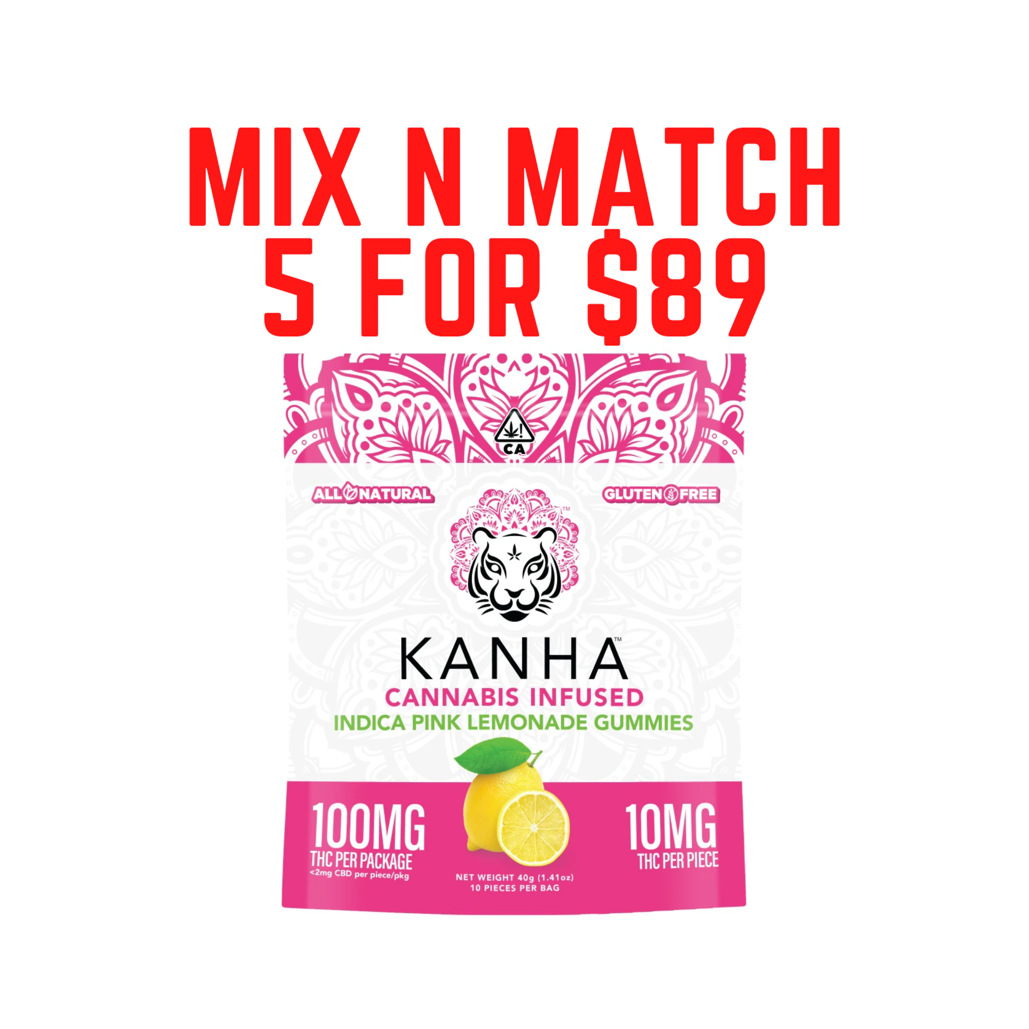 KANHA - KH Pink Guava Gummy 10-pack (S) Main Image