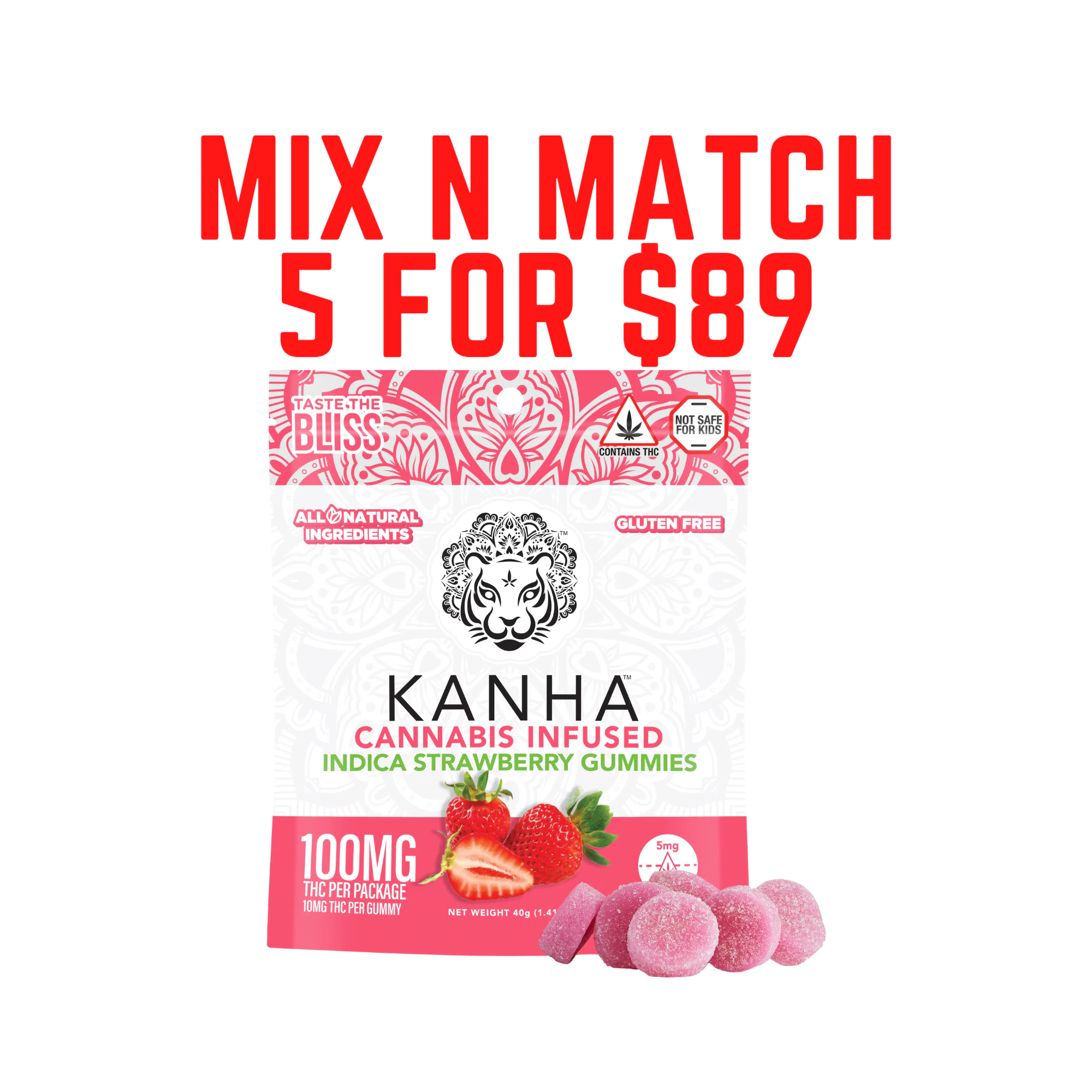 KANHA - KH Strawberry Gummy 10-pack (I) Main Image