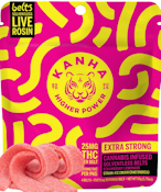 [Kanha] Solventless Rosin Infused Belts Gummies- 100mg - Strawberry Lemonade (I)