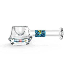 Keith Haring - Keith Haring - Glass Spoon Pipe Multi Blue