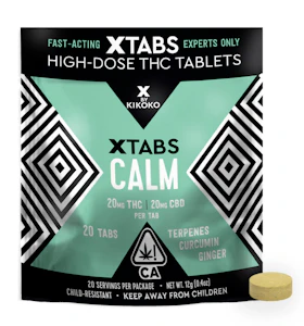 KIKOKO - Kikoko | Xtabs | Calm | THC & CBD | 20 Tablets
