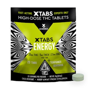Kikoko | Xtabs | Energy | THCV & CBC | 20 Tablets