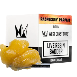 WEST COAST CURE - Raspberry Parfait (S) | 1g Live Resin Badder | West Coast Cure