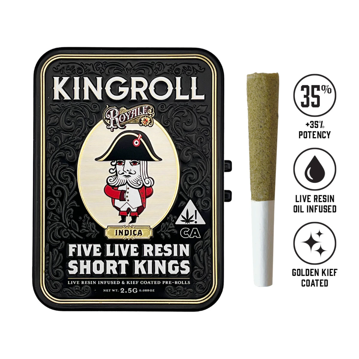Kingroll - Forbidden Blue (I) | .5g 5pk Kingroll Royale Preroll | Kingroll Main Image
