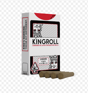 KING ROLL - [Kingroll Jr] Infused Preroll 4 Pack - 3g - Grandi Guava x Grapefruit Romulan (H)