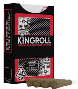 Kingroll JR - [Kingroll Jr] Infused Preroll 4 Pack - 3g - Triangle Kush x Bubba Kush (I)