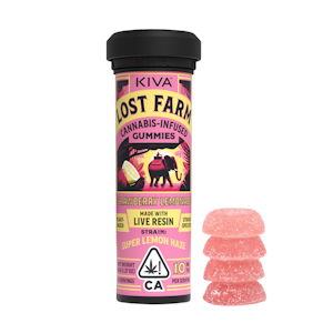 LOST FARM - Strawberry Lemonade (Super Lemon Haze) (S) | Lost Farm Gummies 100mg |  Kiva