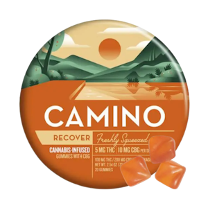 KIVA - Camino Freshly Squeezed (Recover) (H) 1:2 THC:CBG | 5:10 THC:CBG 20pk Gummies | Camino